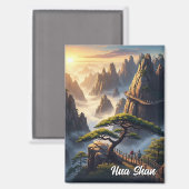 フアシャンマウンテン中国 マグネット (正面/裏面)