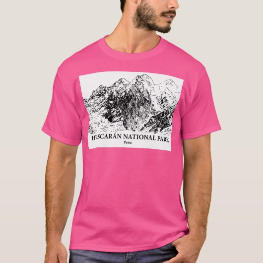 フアスカン国立公園 – ペルーのアクティブ Tシャツ (正面)