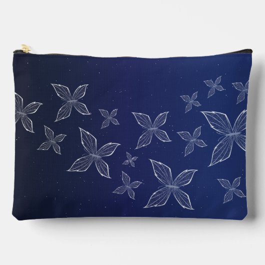 フアチェンズワイスバタフライ アクセサリーポーチ (正面)
