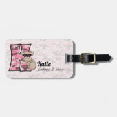 フアックスのカモフラージュに登場するピンクのコアラ ラゲッジタグ (正面横)