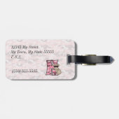 フアックスのカモフラージュに登場するピンクのコアラ ラゲッジタグ (裏面横)