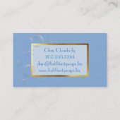 フアックス大理石の泡手作りの石けん浴青 名刺 (裏面)