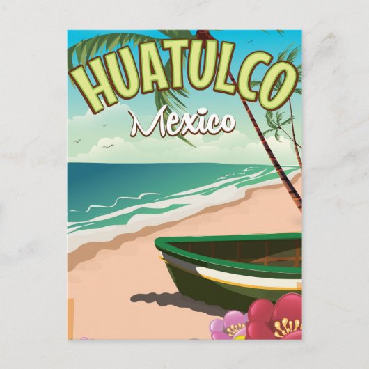 フアトゥルコ メキシコ 旅行ポスター ポストカード (正面)