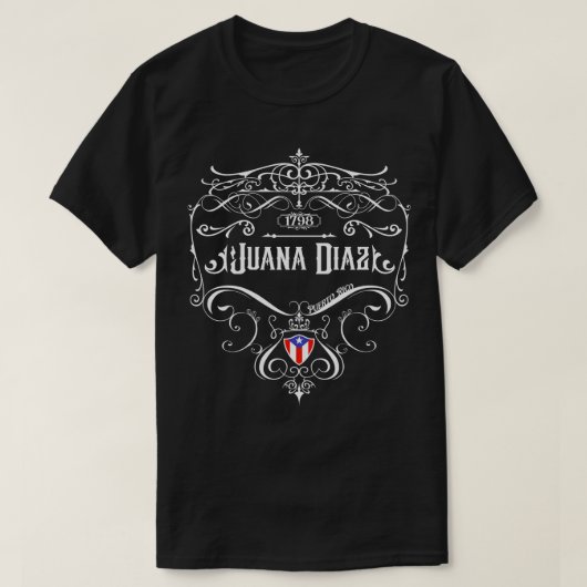 フアナディアスヴィンテージデザイン Tシャツ (デザイン正面)