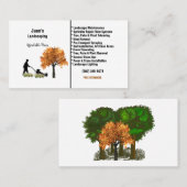 フアンの造園ローンモーワーパーソンツリーズ 名刺 (正面/裏面)