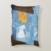 フアングリスのフルーツボウル、ヴィンテージ・キュビズムの静止 アクセントクッション (裏面(縦))