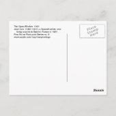 フアングリスザオープンウィンドウファインアート ポストカード (裏面)