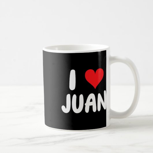 フアン大好き - ハート - 名前 コーヒーマグカップ (右)