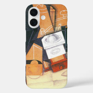 フアン・グリスによるコーヒーグラインダー、ヴィンテージ・キュビズム・アート iPhone 16ケース