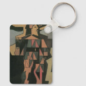 フアン・グリスによるハーレクイン、ヴィンテージ・キュビズム・アート キーホルダー (裏面)