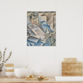 フアン・グリスによるパブロ・ピカソの肖像画 ポスター (キッチン)