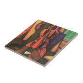 フアン・グリスによるヴァイオリンとギター、キュビズムアート タイル (側面)