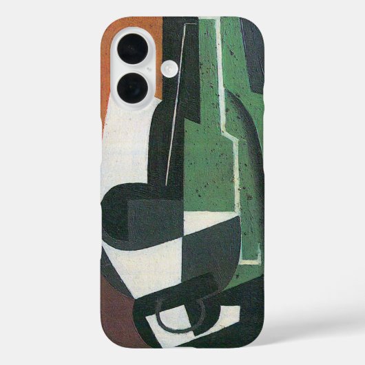 フアン・グリスのワインカラフェ瓶、ヴィンテージ・キュビズム Case-Mate iPhoneケース (裏面)