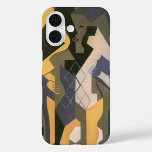 フアン・グリスの「テーブルの上のアルルカン」キュビズムのヴィンテージ作品 iPhone 16ケース