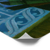 フアン・グリスの《窓辺の静物》 ポスター (角)