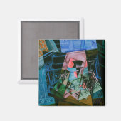 フアン・グリスの《窓辺の静物》 マグネット (正面/裏面)