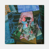 フアン・グリスの《窓辺の静物》 マグネット (正面)