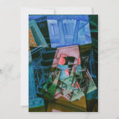 フアン・グリスの《窓辺の静物》 招待状 (正面)