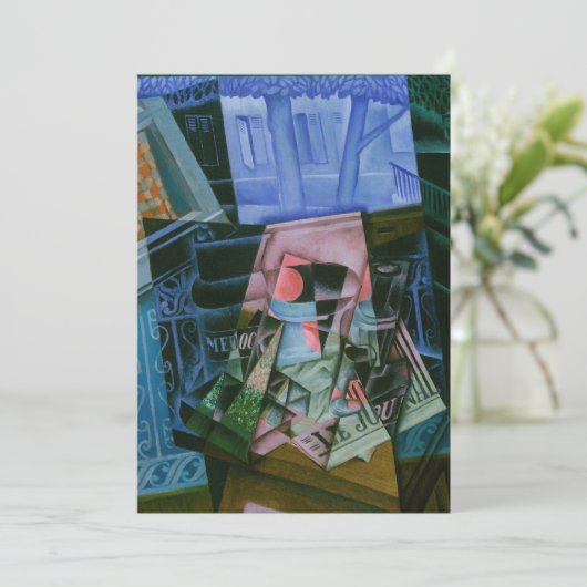 フアン・グリスの《窓辺の静物》 招待状 (スタンド正面)