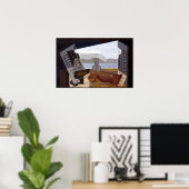 フアン・グリス・ザ・オープン・ウィンドウ ポスター (ホームオフィス)