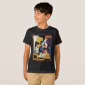 フアン・グリス - バイオリンとグラス - 抽象芸術 Tシャツ (正面フル)