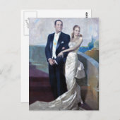 フアン・ドミンゴ・ペロンとエヴァ・ドゥアルテの肖像画 ポストカード (正面/裏面)