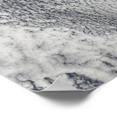 フアン・フェルナンデス諸島上空の雲 ポスター (角)