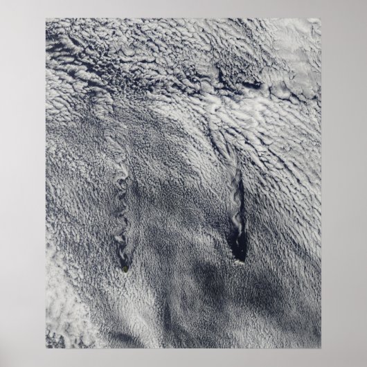 フアン・フェルナンデス諸島上空の雲 ポスター (正面)