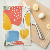 フアヴィスムスタイル鮮やかカラーズガーデンポット キッチンタオル (四つ折り)