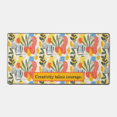 フアヴィスムスタイル鮮やかカラーズガーデンポット デスクマット (正面)