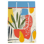 フアヴィスムスタイル鮮やかカラーズガーデンポット ミディアムペーパーバッグ (裏面)