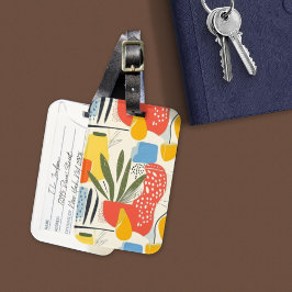 フアヴィスムスタイル鮮やかカラーズガーデンポット ラゲッジタグ