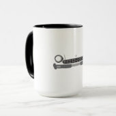 フィアットのくも2000のマグ マグカップ (正面左)