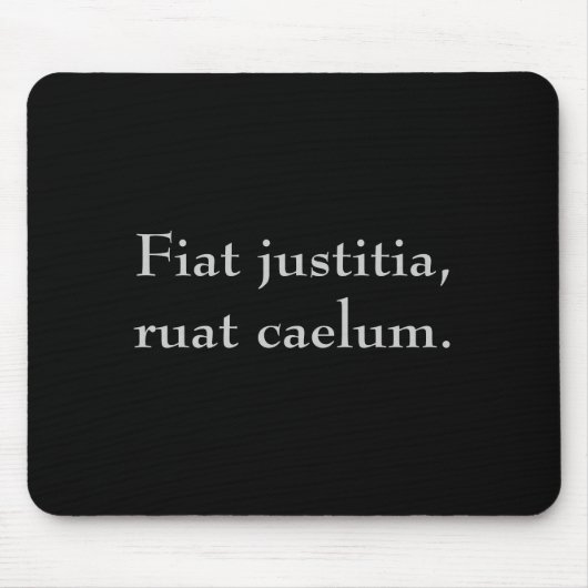 フィアットのjustitia、ruat caelum. マウスパッド (正面)