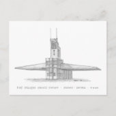 フィアットタリエロサービスステーション、アスマラ、エリトリア ポストカード (正面)