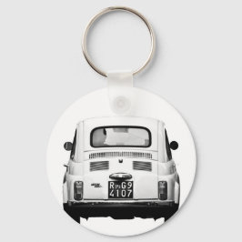 フィアット500で、ローマ、イタリア。 キーホルダー