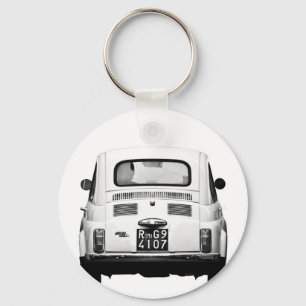 フィアット500で、ローマ、イタリア。 キーホルダー