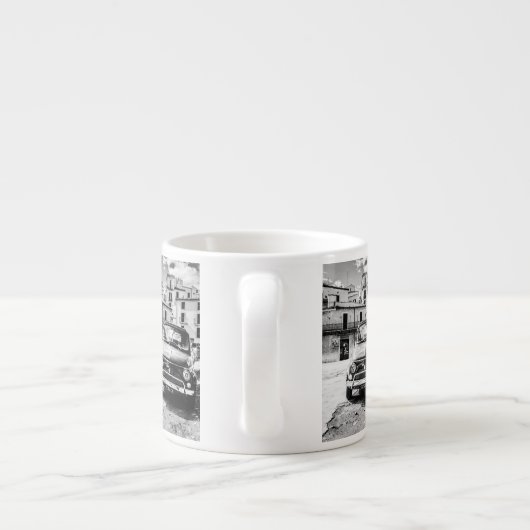 フィアット500のイタリアのクラシックな車のギフトのcinquecento エスプレッソカップ (裏面)