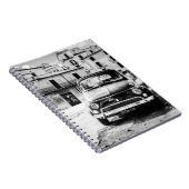 フィアット500のイタリアのクラシックな車のギフトのcinquecento ノートブック (右側)