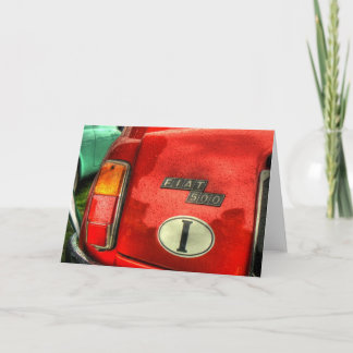 フィアット500の挨拶状 カード