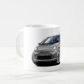 フィアット500の灰色車 コーヒーマグカップ (正面左)