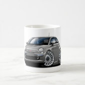 フィアット500の灰色車 コーヒーマグカップ (中央)