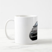 フィアット500の灰色車 コーヒーマグカップ (左)