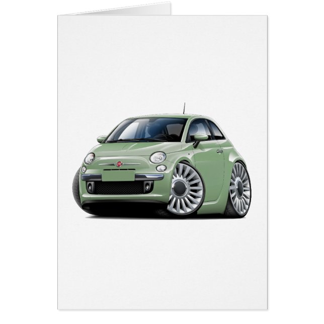 フィアット500のLt Green Car (正面)