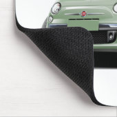 フィアット500のLt Green Car マウスパッド (コーナー)