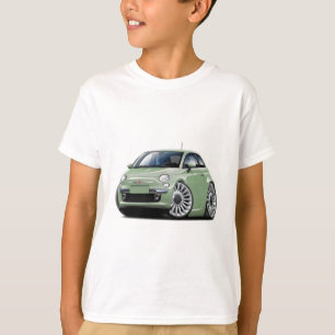 フィアット500のLt Green Car Tシャツ