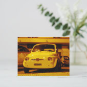 フィアット500アバルト。 ポストカード (スタンド正面)