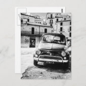 フィアット500イタリアのレトロな旅行ギフト ポストカード (正面/裏面)
