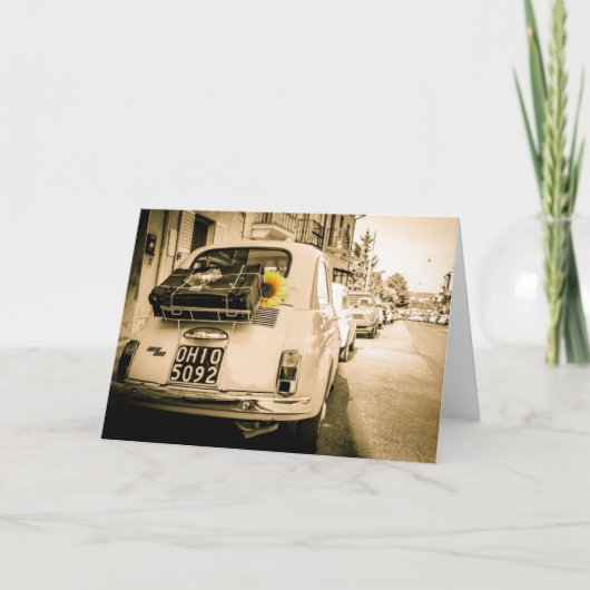 フィアット500ローマ カード (正面)