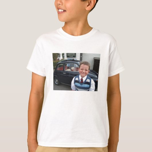 フィアット500少年 Tシャツ (正面)